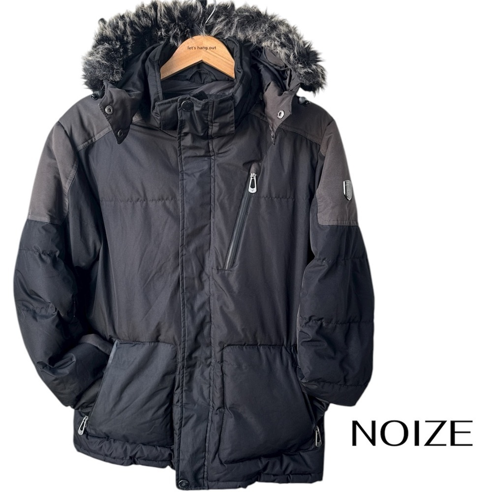 *Clearance* NOIZE Vegan Arctic Puffer | Men’s Large | Grey/Black